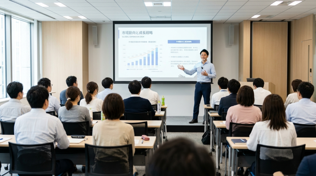 ウェスタナのAIゼロイチセミナーを受講する中小企業の経営者・ビジネスパーソンたち