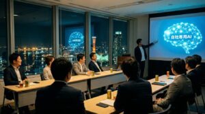 AIナイトラボ第8回 セミナーの様子｜毎回ゼロから説明しない「自社専用AI」を作る（神戸・三ノ宮 中華会館）