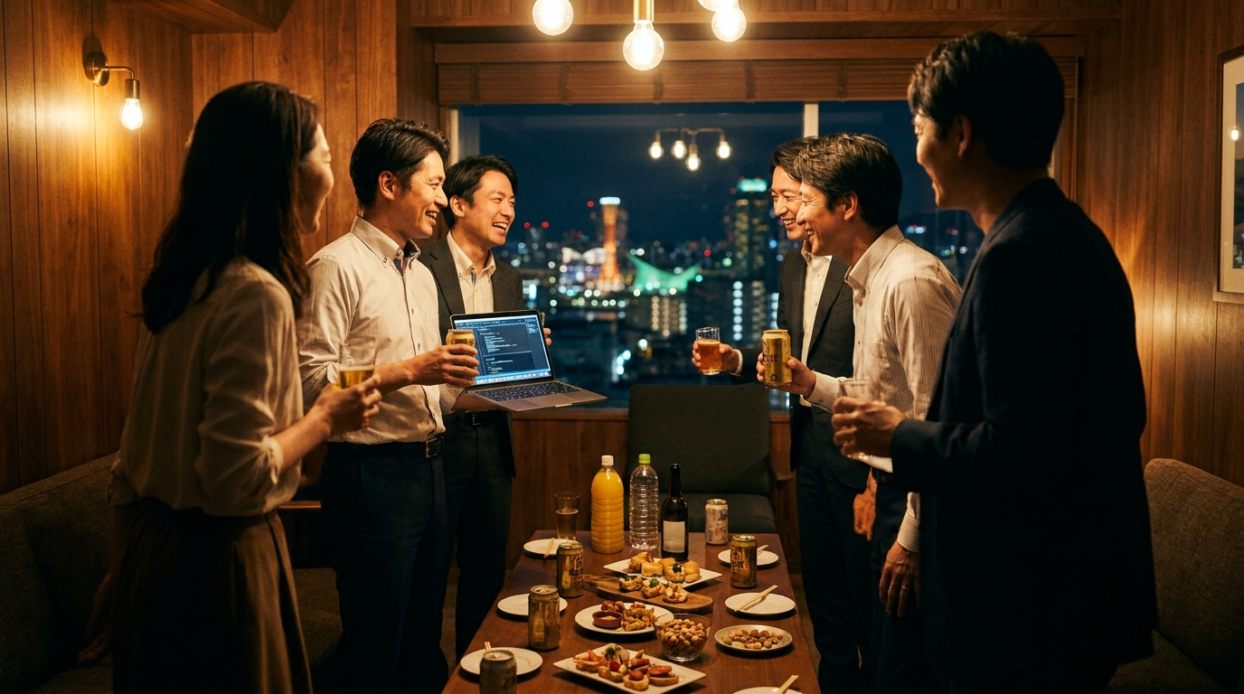 AIナイトラボ第8回のイメージ|軽食とドリンクを囲む交流会とAI相談(神戸・三ノ宮 中華会館)